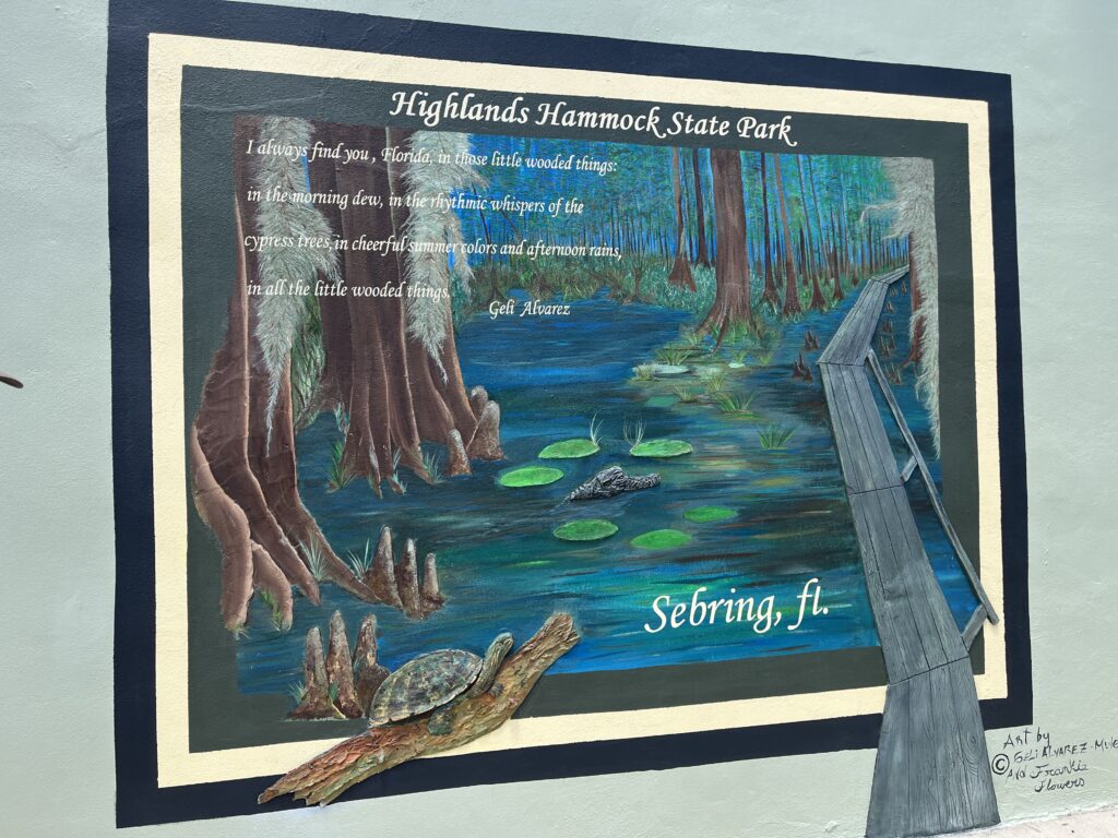 mural of highlands hammock state park